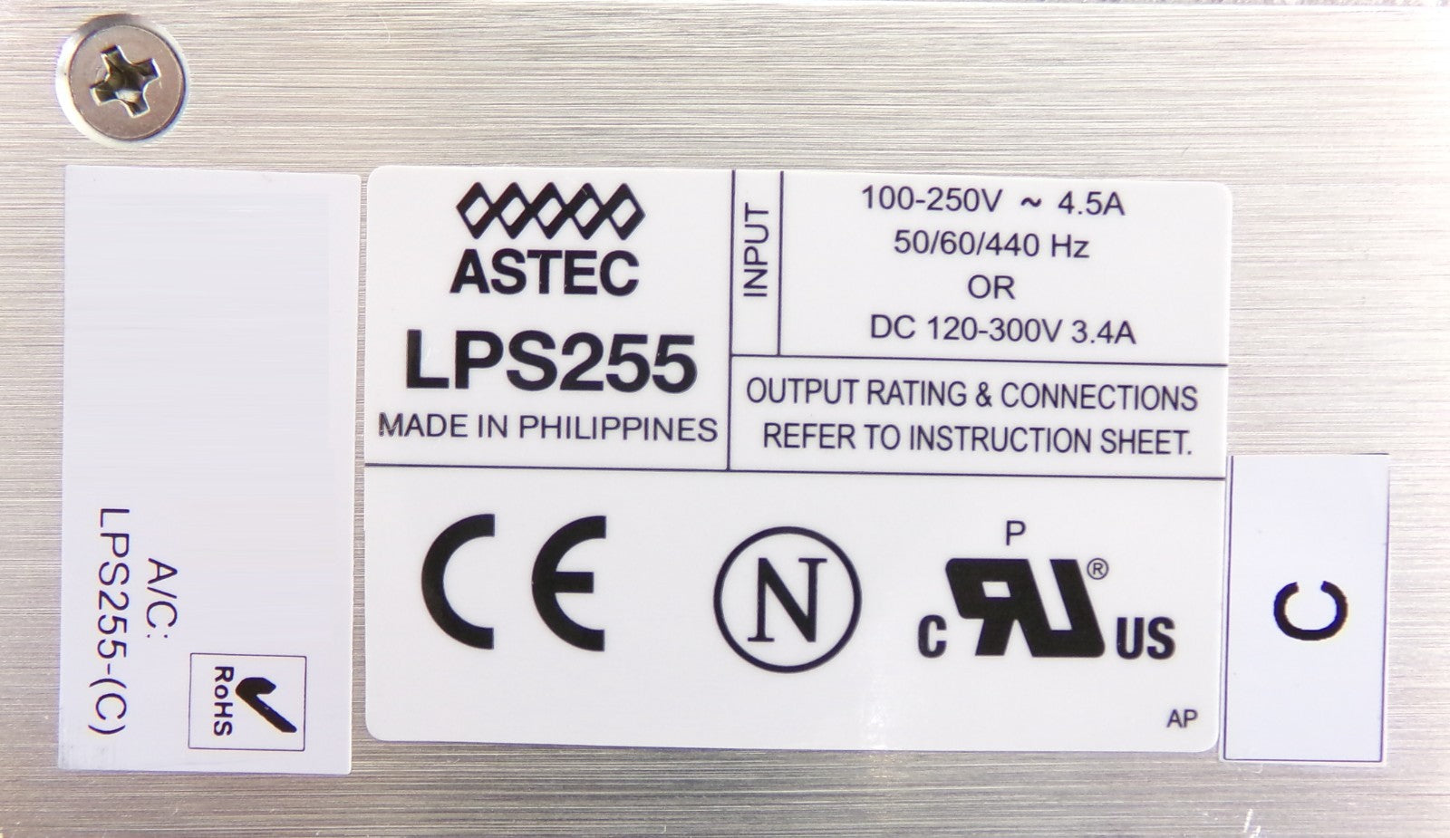 Astec LPS255-C Power Supply Lot of 2 Working