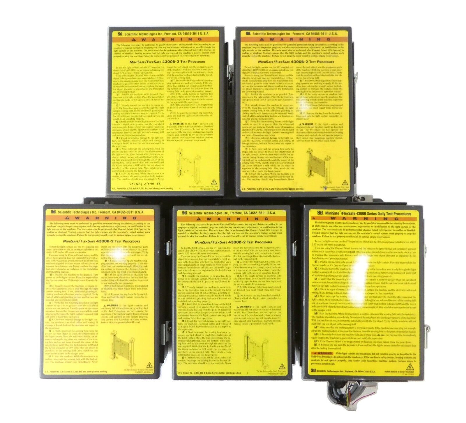 Sti Light Curtain Controller MiniSafe FlexSafe Series 4300B Lot of 5 Working