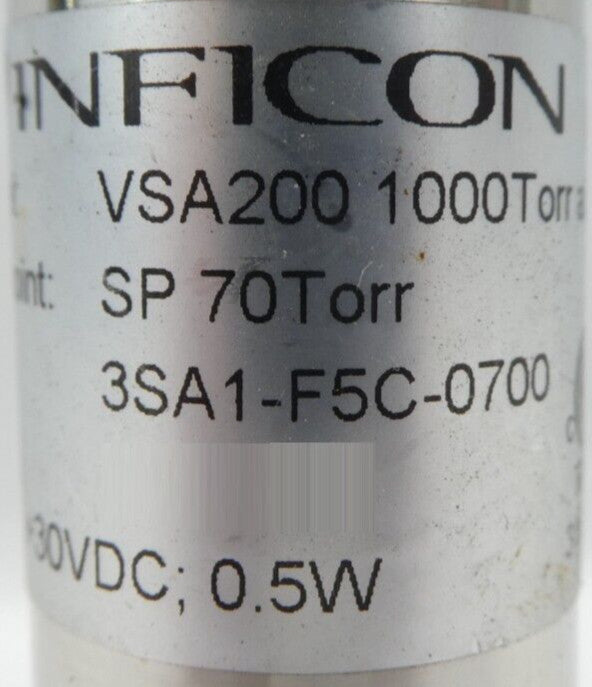 Inficon 3SA1-F5C-0700 Absolute Vacuum Switch VSA200 1000 Torr Working Surplus