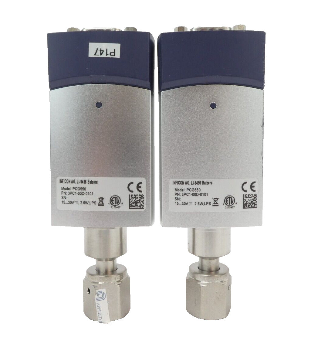 Inficon PCG550 Pirani Capacitance Gauge 3PC1-00D-0101 Lot of 7 Working