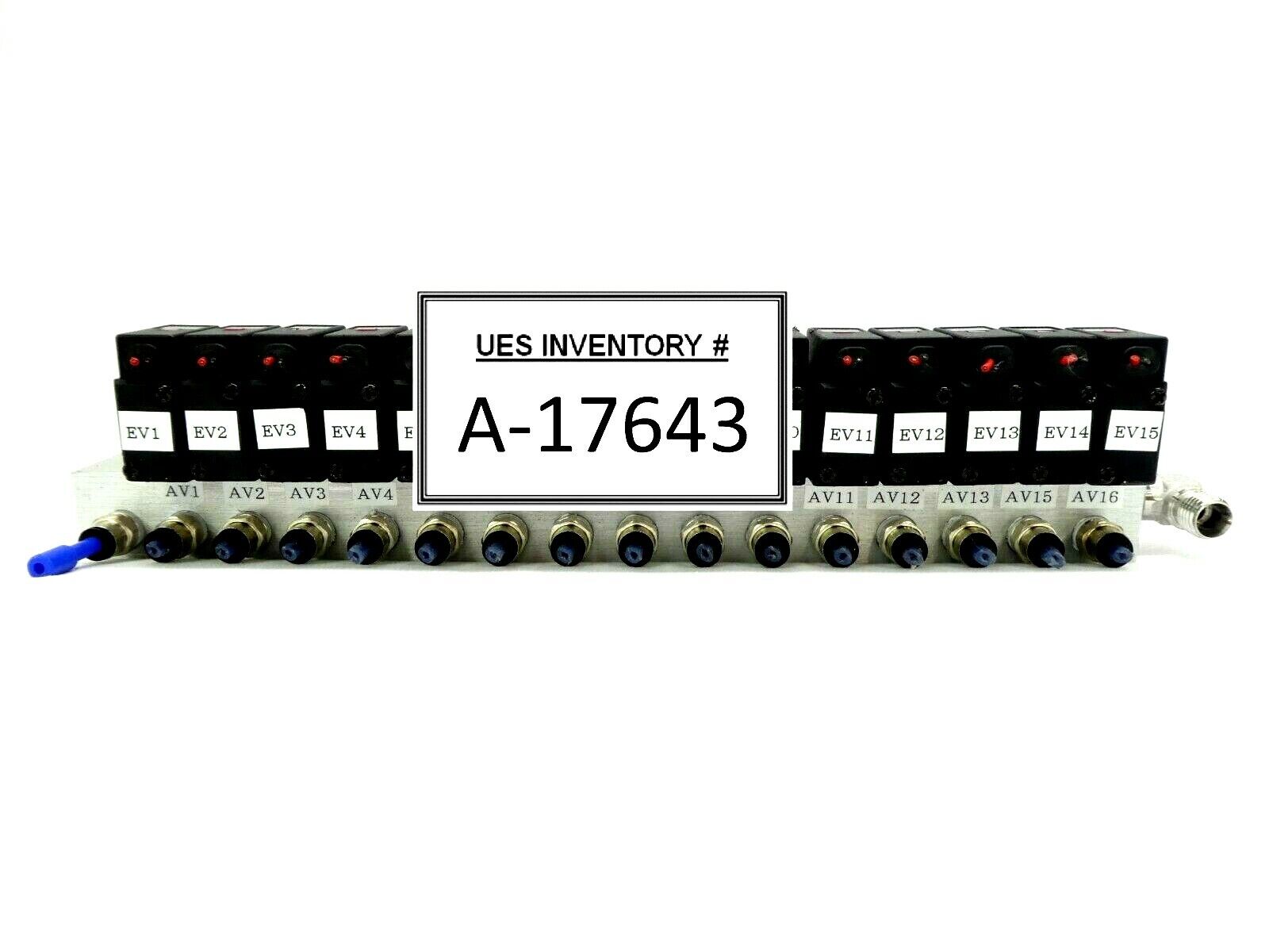 Koganei YM216A-21W 16-Port Pneumatic Manifold A030E1-L Working Surplus