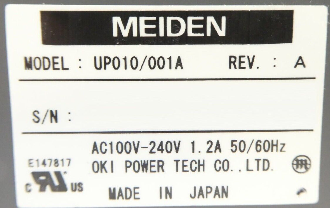 Meiden UA210/123 Industrial Controller µPIBOC-C2 w/ Power Supply UP010-001A