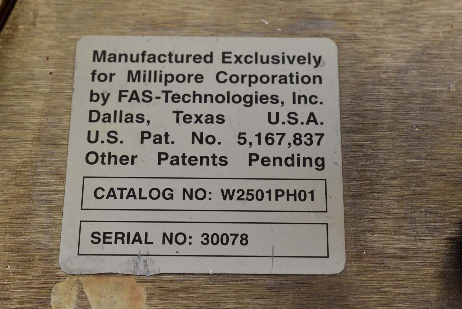 Millipore W2501PH01 Photoresist Pump 250