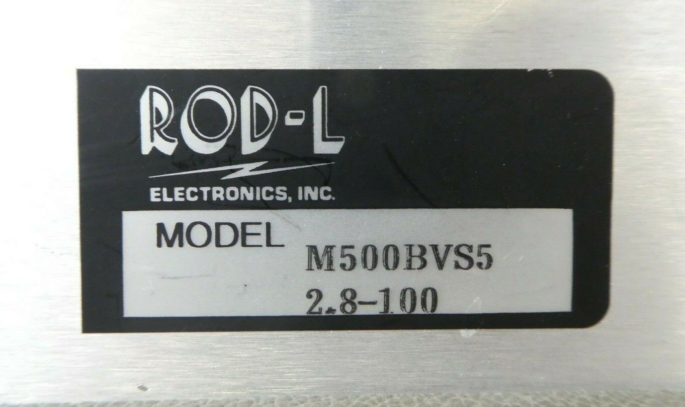Rod-L Electronics M500BVS5 2.8-100 AC Hipot Tester Working Surplus