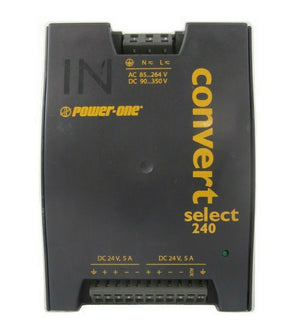 Power-One LWN2660-6 AC-DC/DC-DC Converter DIN Rail Power Supply Working Surplus