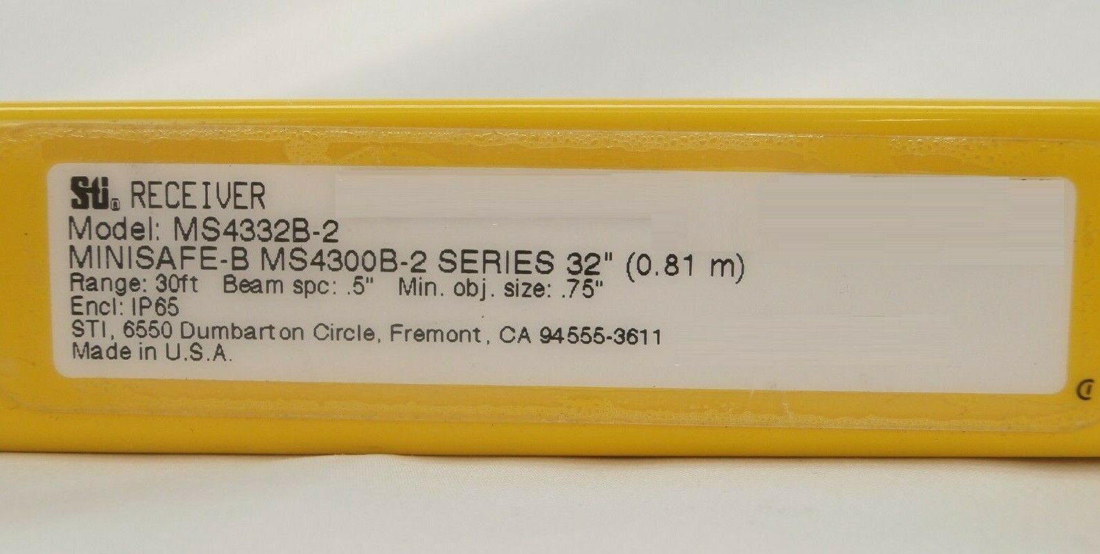Sti MS4332B-2 Light Curtain Transmitter and Receiver Set of 2 MS4300B-2 Working