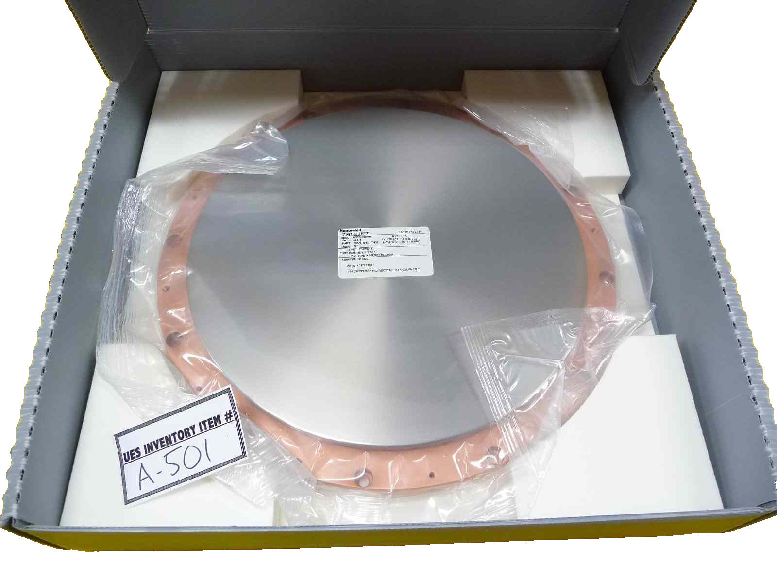Honeywell TSANTIBEL-00435 300mm 49.5 Titanium Sputtering Target 037-0173-25 New