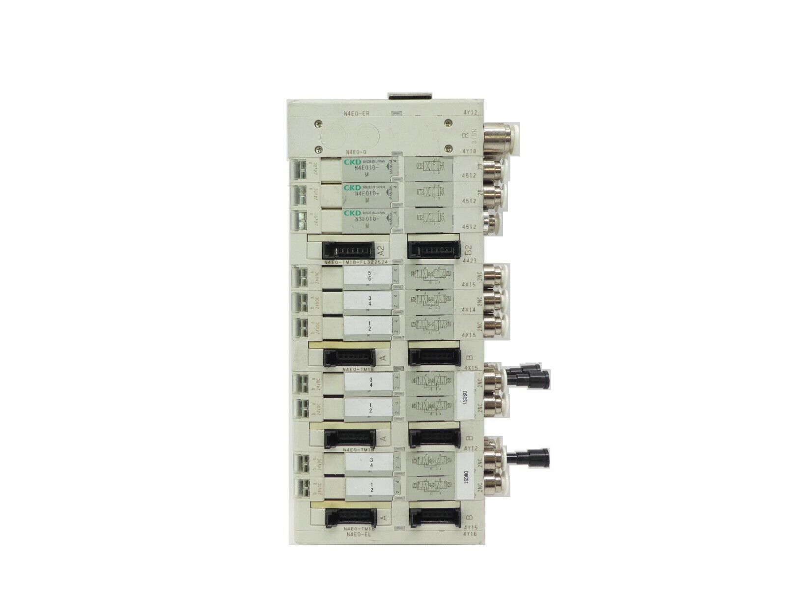 CKD N4E0 Series 10-Port Pneumatic Manifold N4E0-ER N4E0-TM1B N4E0-EL Working