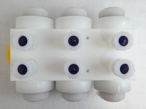 Semitool AE0400577 Customized 1/4 Check Valve Block Entegris CK4-4N-4N New