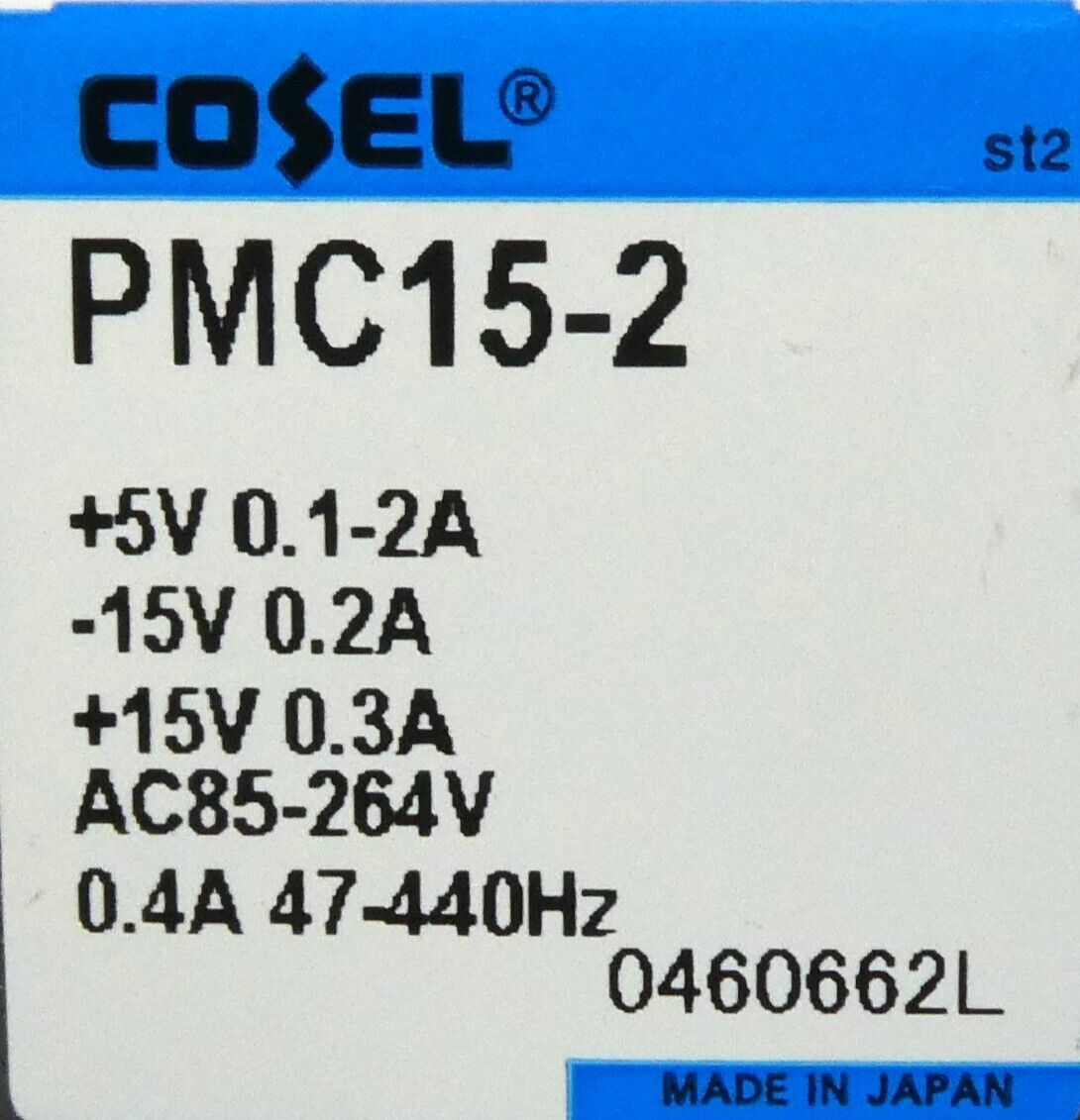 Cosel PMC15-2 A1 +15VDC Power Supply V81-306402-5 Reseller Lot of 5 New