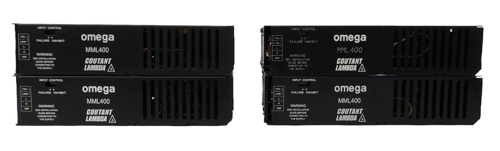 TDK-Lambda MML400U AC/DC Power Supply Omega Series MML400 Lot of 4 Working