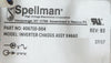 Spellman 406710-004 Inverter Chassis Assembly X4660 Spare Surplus
