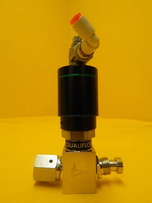 Qualiflow 2x10-9atm.cm3/Sec 2-Way Pneumatic Valve Reseller Used Working