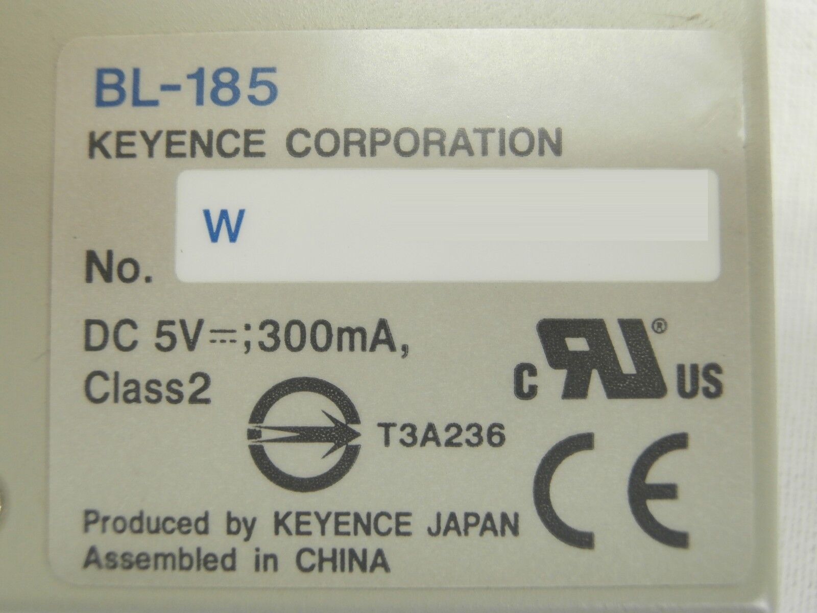 Keyence BL-185 Ultra Small CCD Barcode Reader Reseller Lot of 2 Used Working