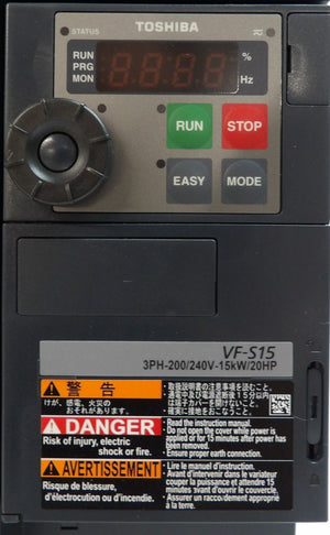 Toshiba VFS15-2150PM Transistor Inverter Drive Working