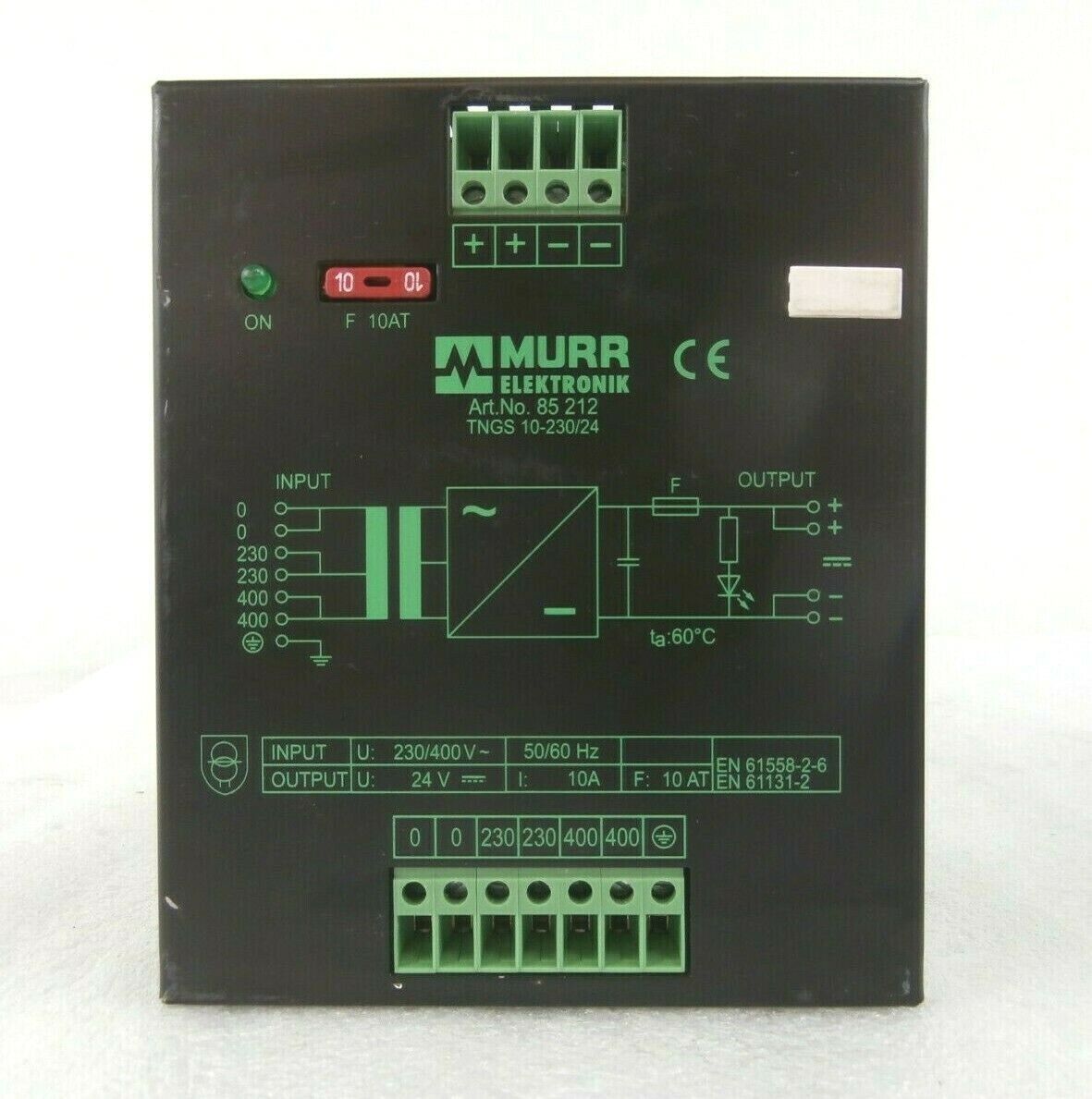 Murr Elektronik TNGS 10-230/24 DC Power Supply 85 212 Reseller Lot of 2 Working