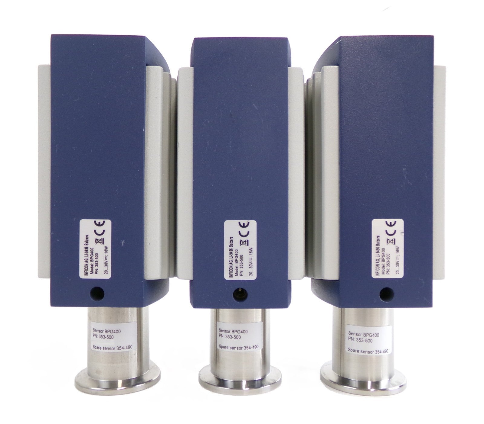 Inficon 353-500 Pirani Vacuum Gauge BPG400 Reseller Lot of 3 Working Surplus