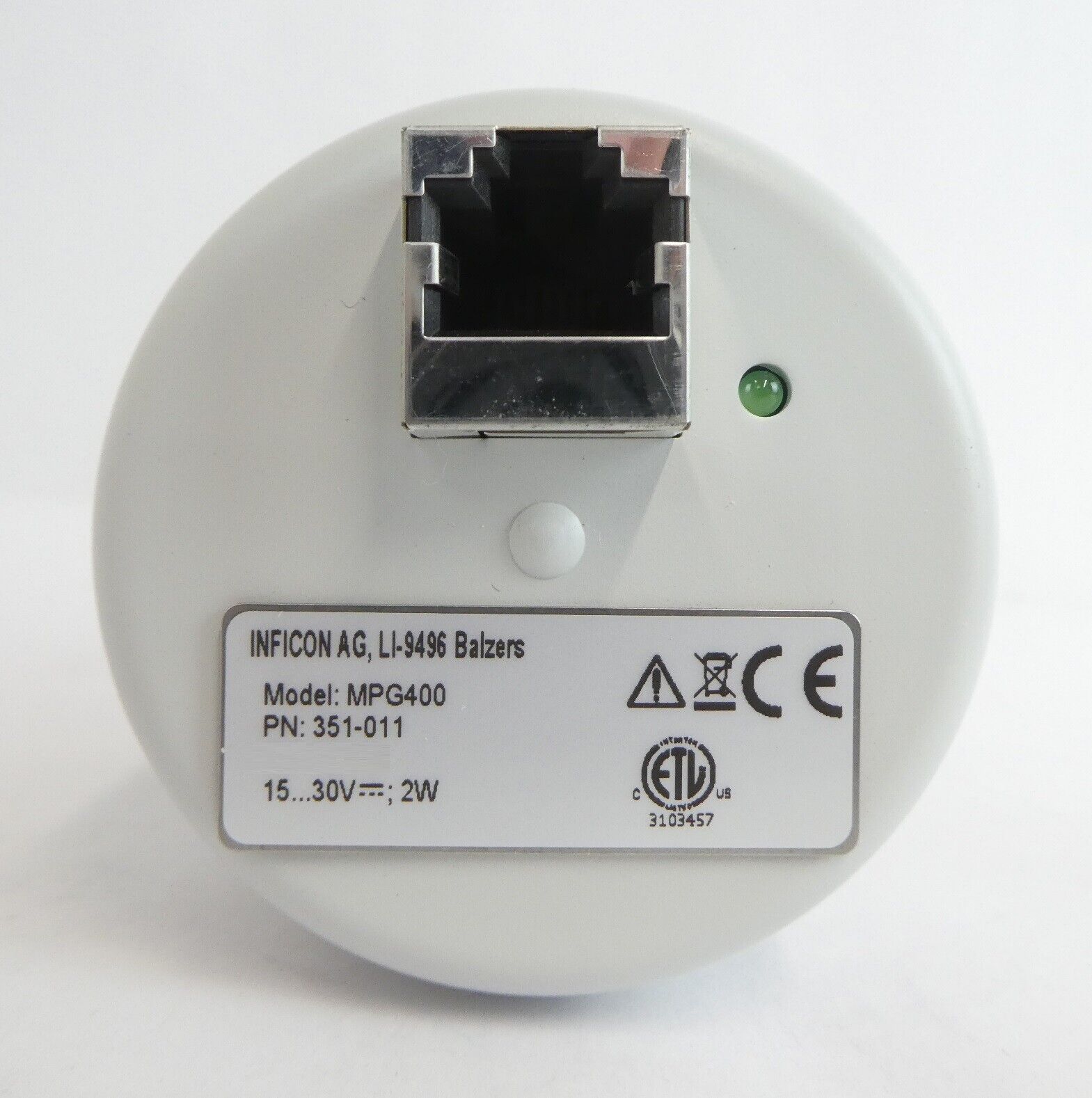 Inficon 351-011 Inverted Magnetron Pirani Gauge MPG400 New Surplus