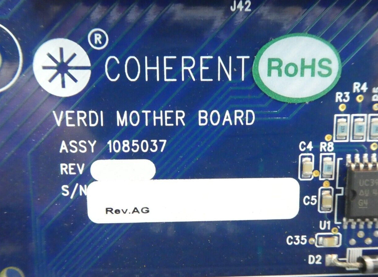 Coherent 1085037 Verdi Mother Board 1164578 1085758 Working Surplus