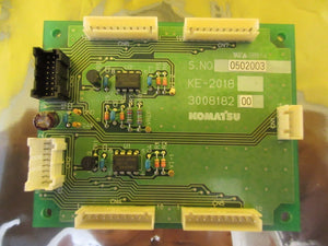 Komatsu 300818200 KE-2018 Interface Board PCB Used Working