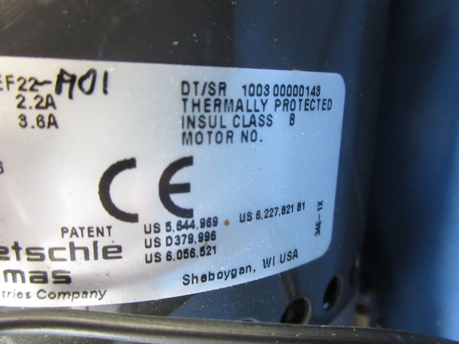 Rietschle Thomas 2688VEF22-A01 Pneumatic Pump Used Working