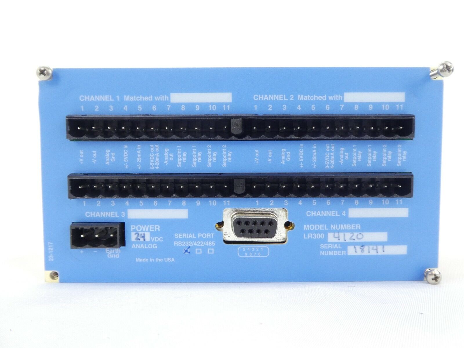 Millipore 4120 4-Channel Display Controller Open Frame LR300 Working Surplus