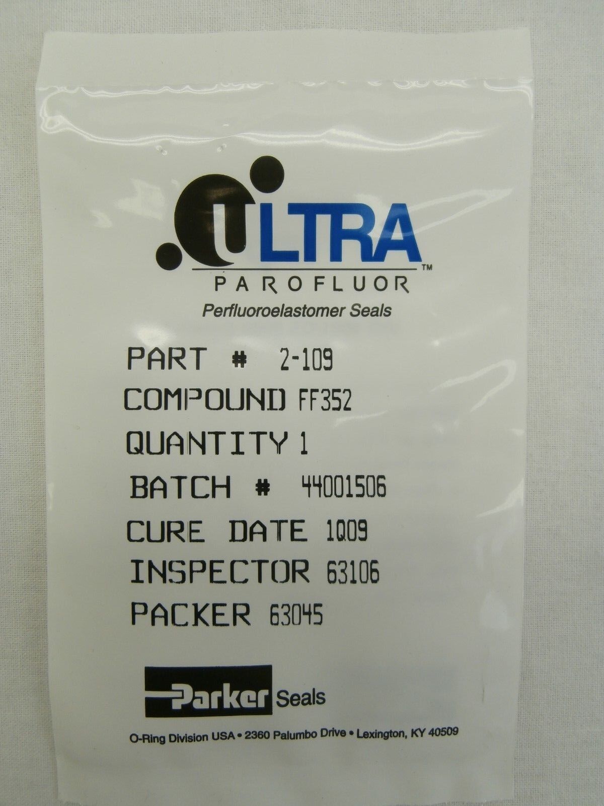Parker Seals FF352 Small O-Rings UHP Ultra Parofluor Seal Reseller Lot of 20 New