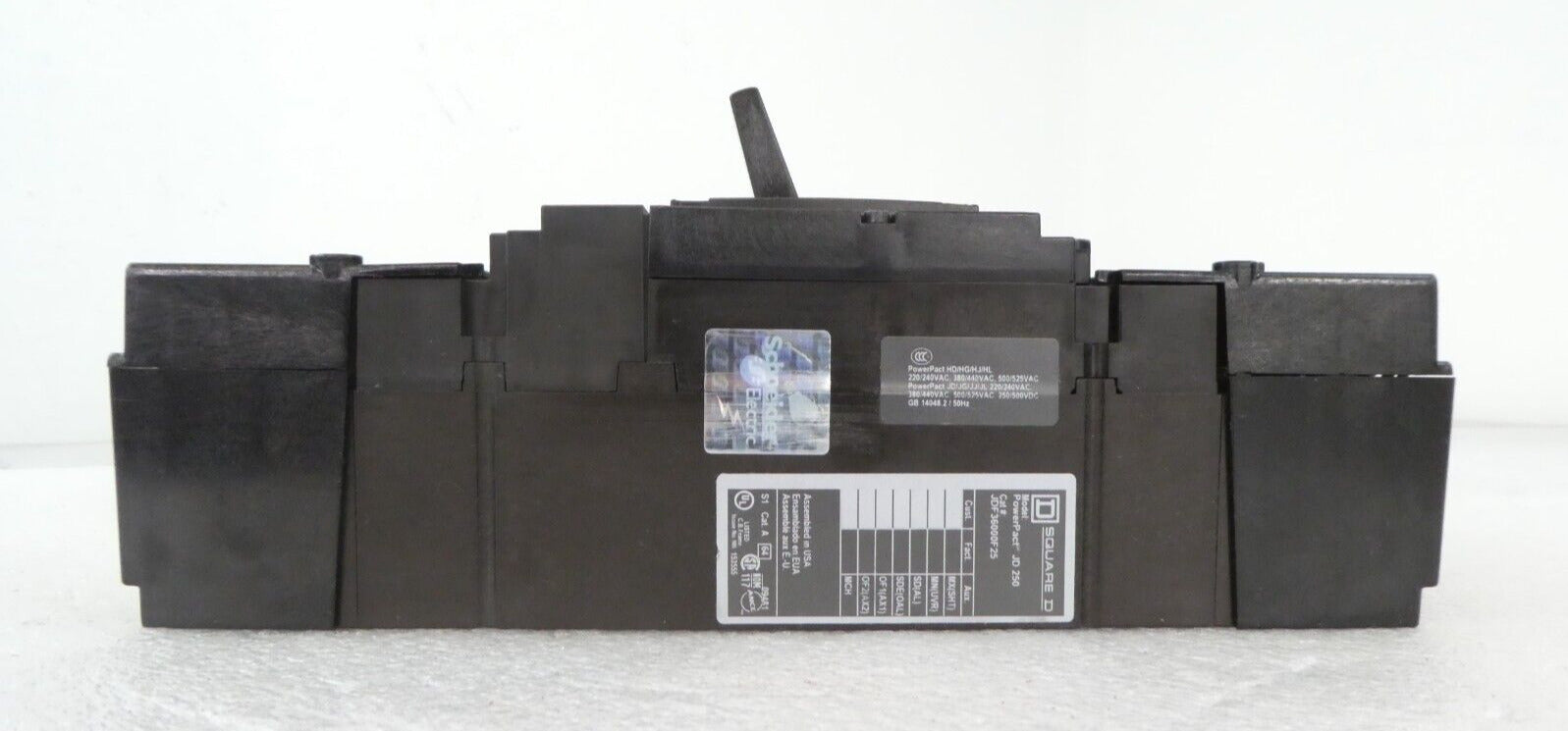 Square D JDF36000F25 Circuit Breaker PowerPact JD 250 CB200 Lot of 2 Working