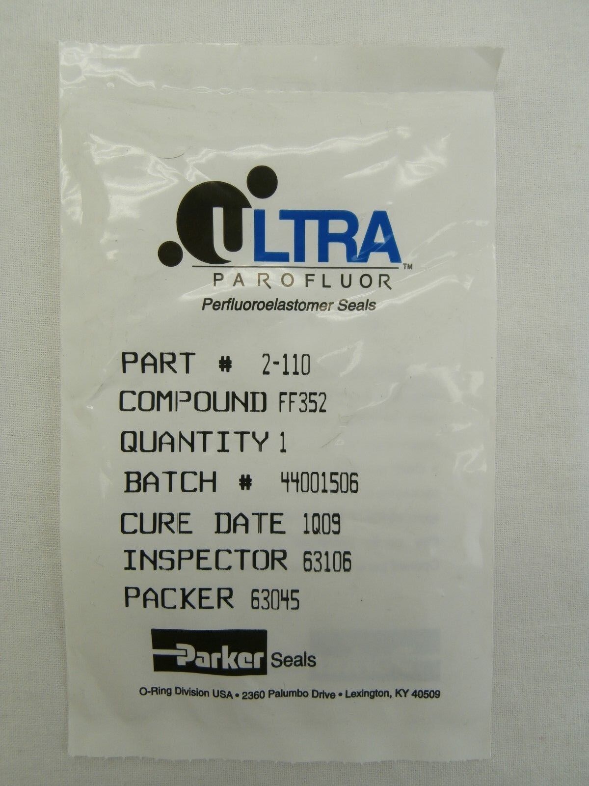 Parker Seals FF352 Small O-Rings UHP Ultra Parofluor Seal Reseller Lot of 20 New