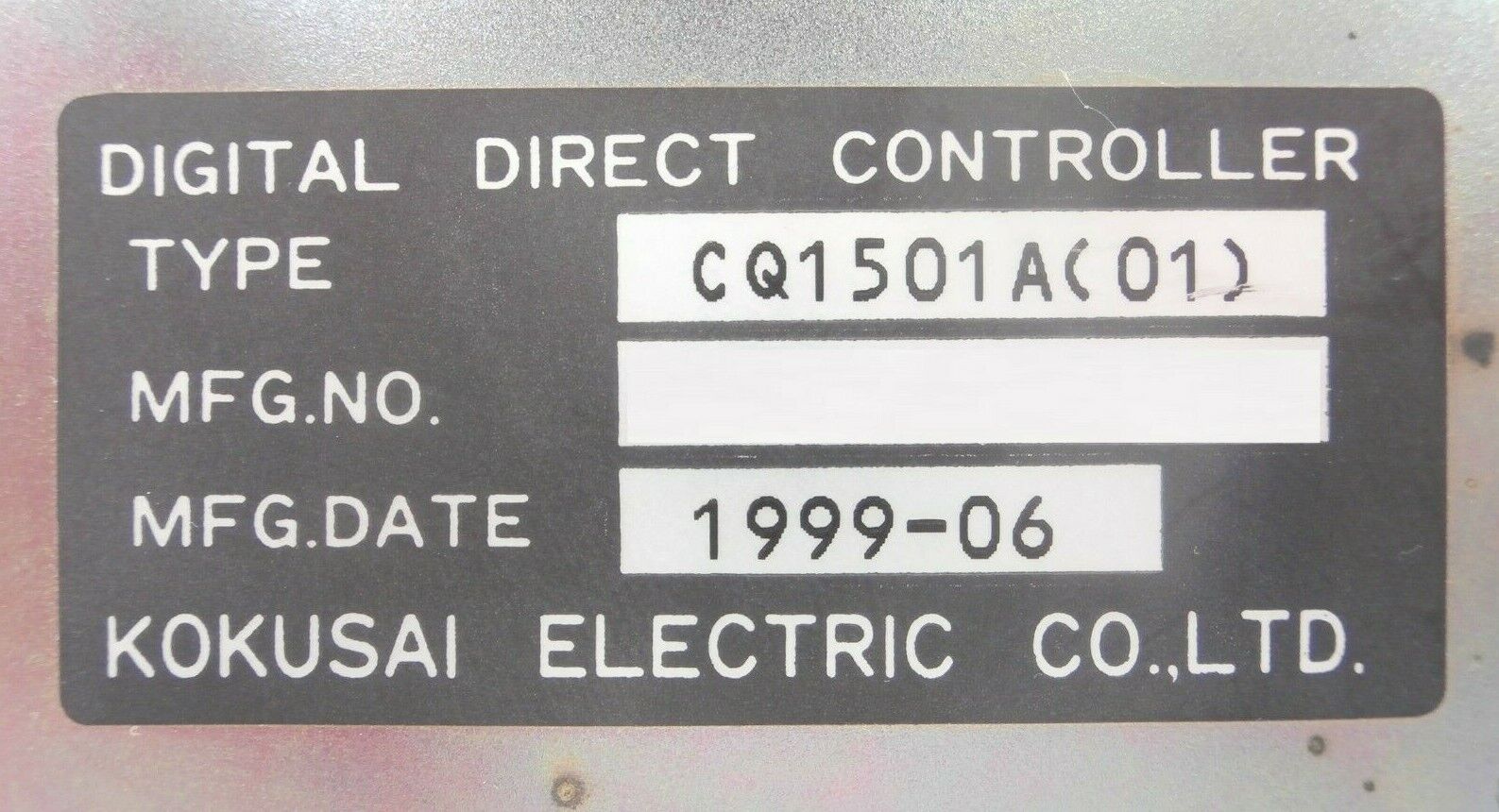 Kokusai Electric CQ1501A(01) Digital Direct Controller ACCURON DD-1203V Working