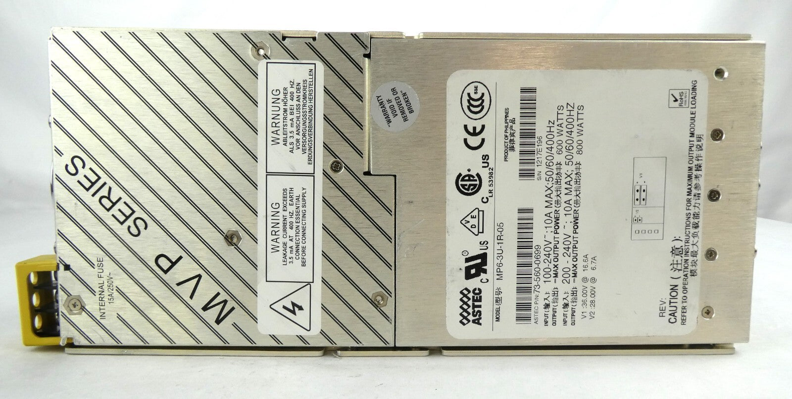 Astec 73-560-0699 Power Supply Module MP6-3U-1R-05 Working Surplus