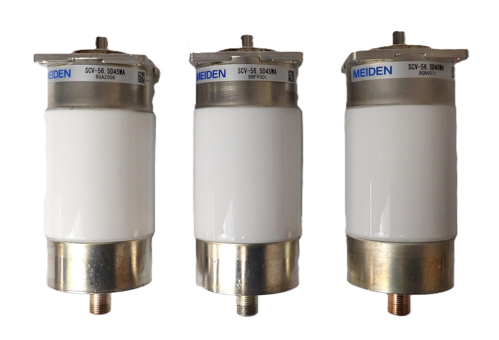 Meiden SCV-56.5D45WA RF Variable Vacuum Capacitor Lot of 3 Working