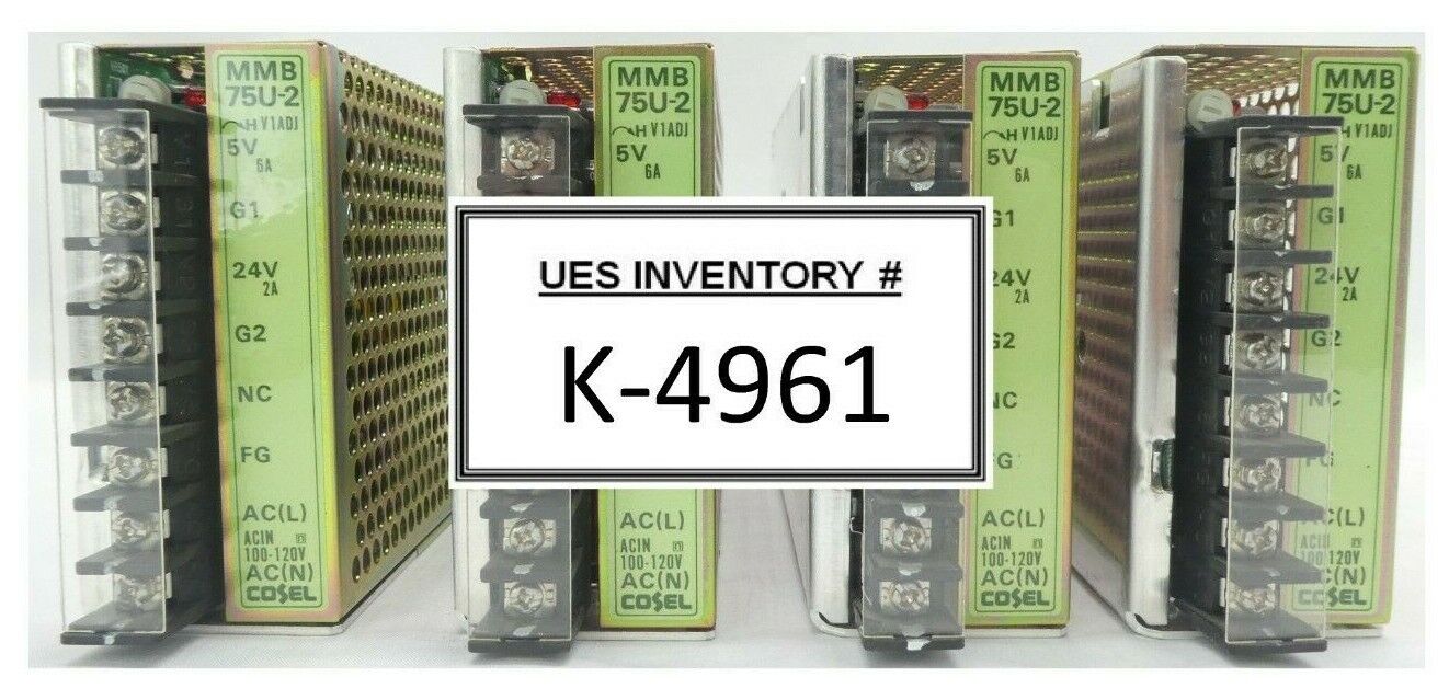 Cosel MMB75U-2 Power Supply Reseller Lot of 4 Working Surplus