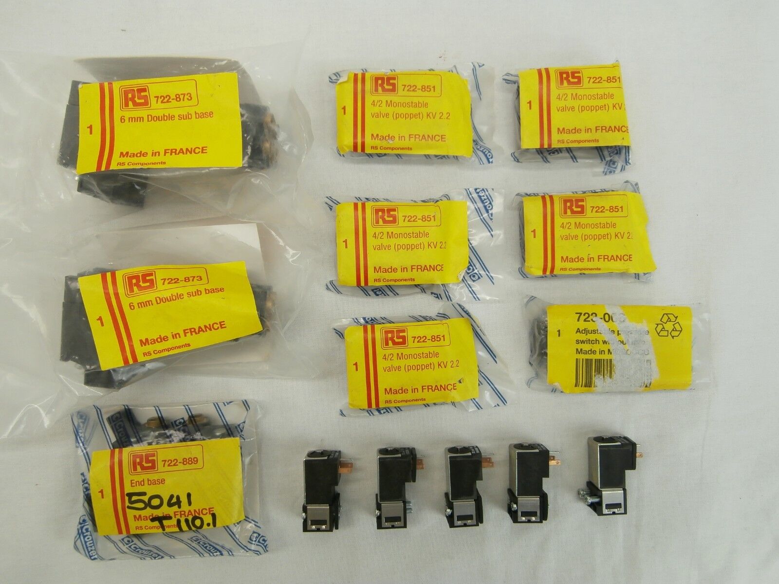 Crouzet Pneumatic Components Lot of 14 722-851 81519 722-873 722-889 723-006 New