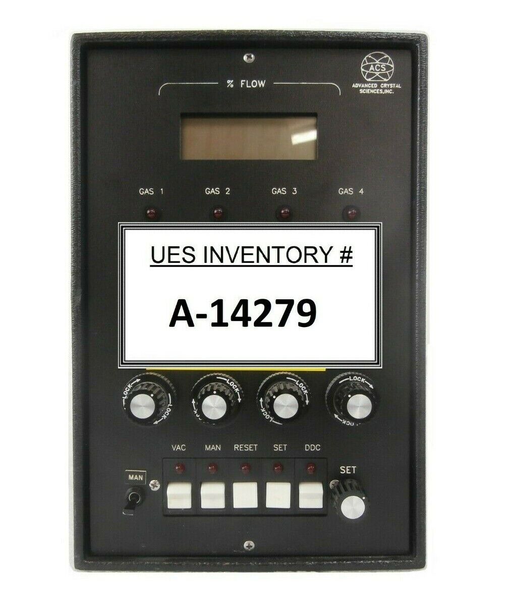 Advanced Crystal Sciences 6506 TEOS/O2/N2 Flow Rate Controller Working Surplus
