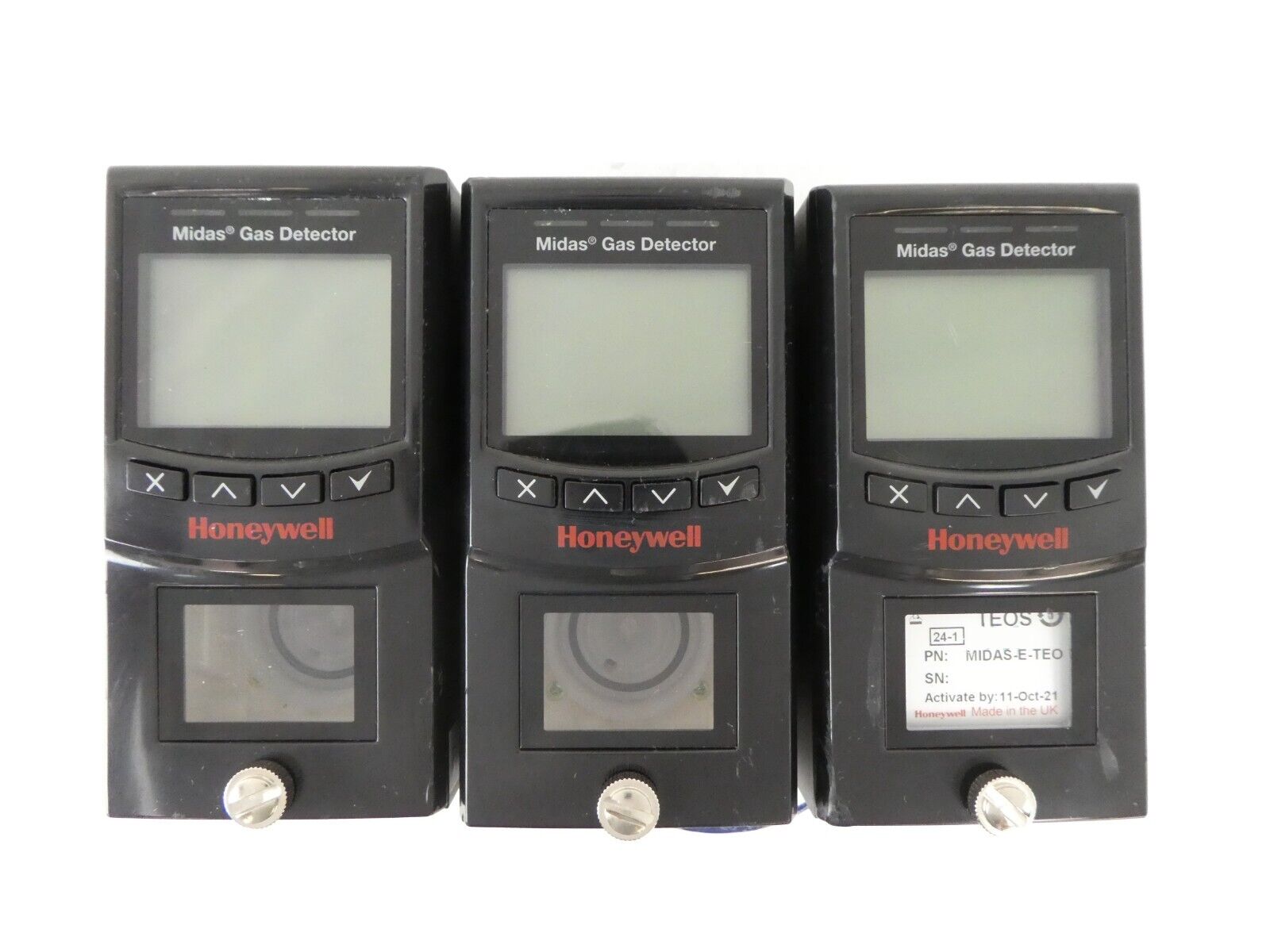 Honeywell MIDAS-T-004 Gas Detector Transmitter Reseller Lot of 3 Working Surplus