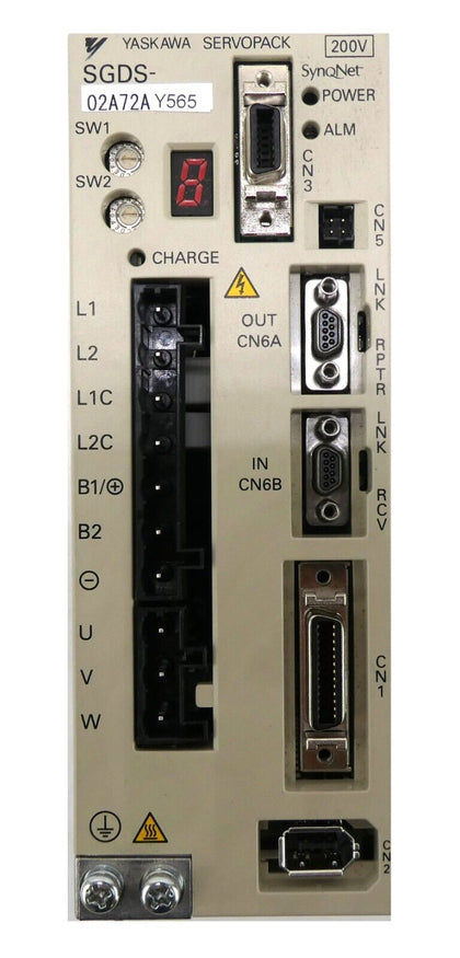 Yaskawa Electric SGDS-02A72AY565 Servo Drive SERVOPACK SynqNet 200V Working
