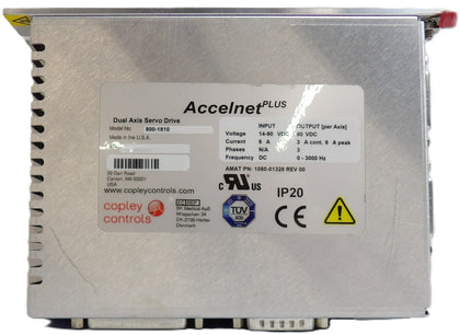 Copley Controls 800-1810 Dual Axis Servo Drive Accelnet Plus Working Surplus