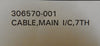 Polaris 306570-001 7th Axis Robot Main I/C Cable Used Working