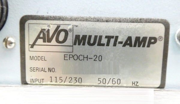 AVO Multi-Amp EPOCH-20 High-Current Output Unit Untested Spare Surplus ...