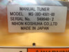 Nihon Koshuha AMC-39D-4502A-00 450MHz RF Automatching Manual Tuner Working