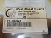 West Coast Quartz 91-00362A 8" Quartz Ring EXT CATH Metal Notched New Surplus