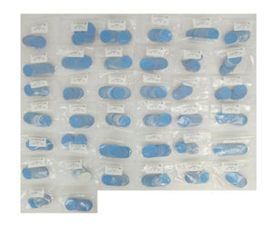 PSI PSI-1309-2 3M Lapping Film Disc AlOx Blue 9 Micron 100 Pack Lot of 38 New