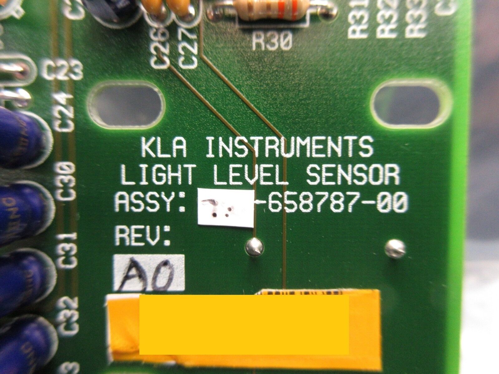 KLA Instruments 710-658787-00 Light Level Sensor Board PCB 2132 200mm Wafer Used