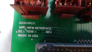 Gasonics 90-1036-01 MFC/MFM Interface PCB Revision C Lot of 2 Used Working