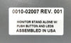 AMAT Applied Materials 0010-02007 Monitor Base Assembly Endura P5000 Working
