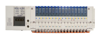 SMC SS5J3-60SDND-X1128 16-Port Pneumatic Manifold AMAT 0190-81802 New Surplus