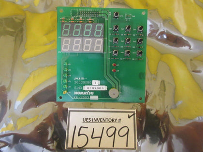 Komatsu 300090801 KE-2003 Display Panel Board PCB Used Working