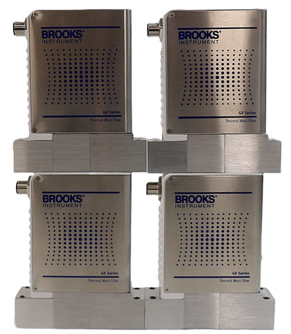 Brooks Instrument GF125C-105871 Mass Flow Controller MFC Lot of 4 Surplus