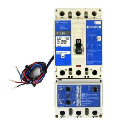 Cutler-Hammer ELFD3050L Industrial Circuit Breaker ELJD ELD243 Series C Working